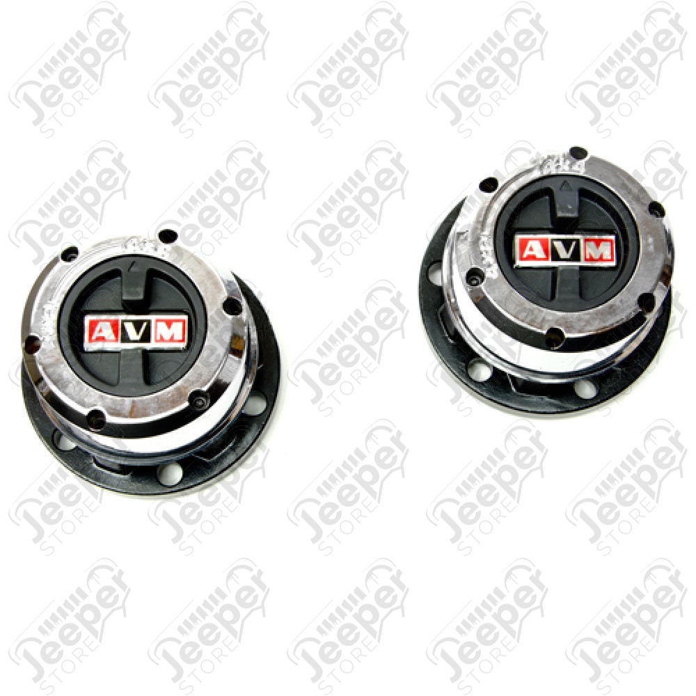 Kit de moyeux débrayables (fixation 6 trous) pour Jeep CJ, SJ, Jseries