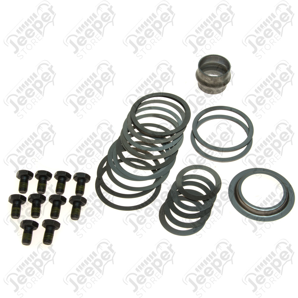 Kit de cales de réglage de pont avant Dana 44 (Version Rubicon) Jeep Wrangler JK