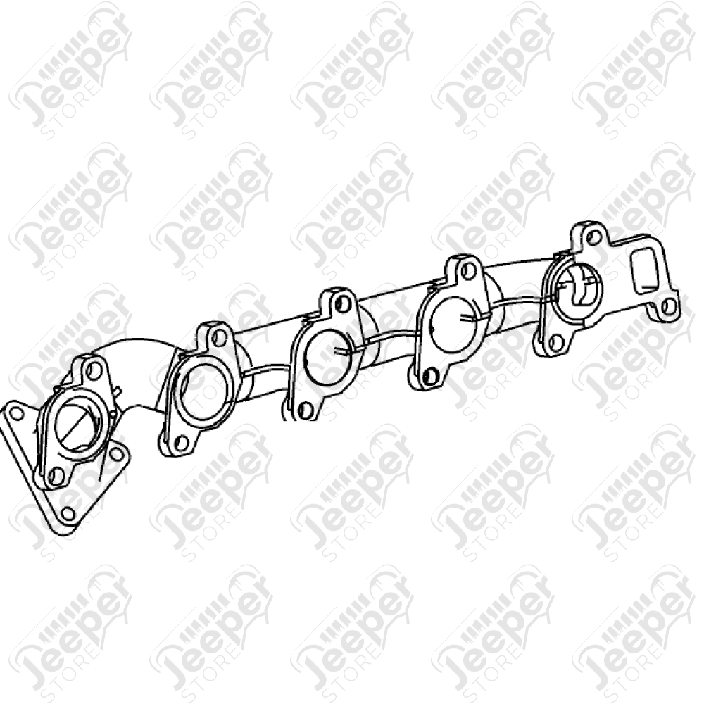 Occasion: collecteur d'échappement 2.7L CRD Jeep Grand Cherokee WJ, WG