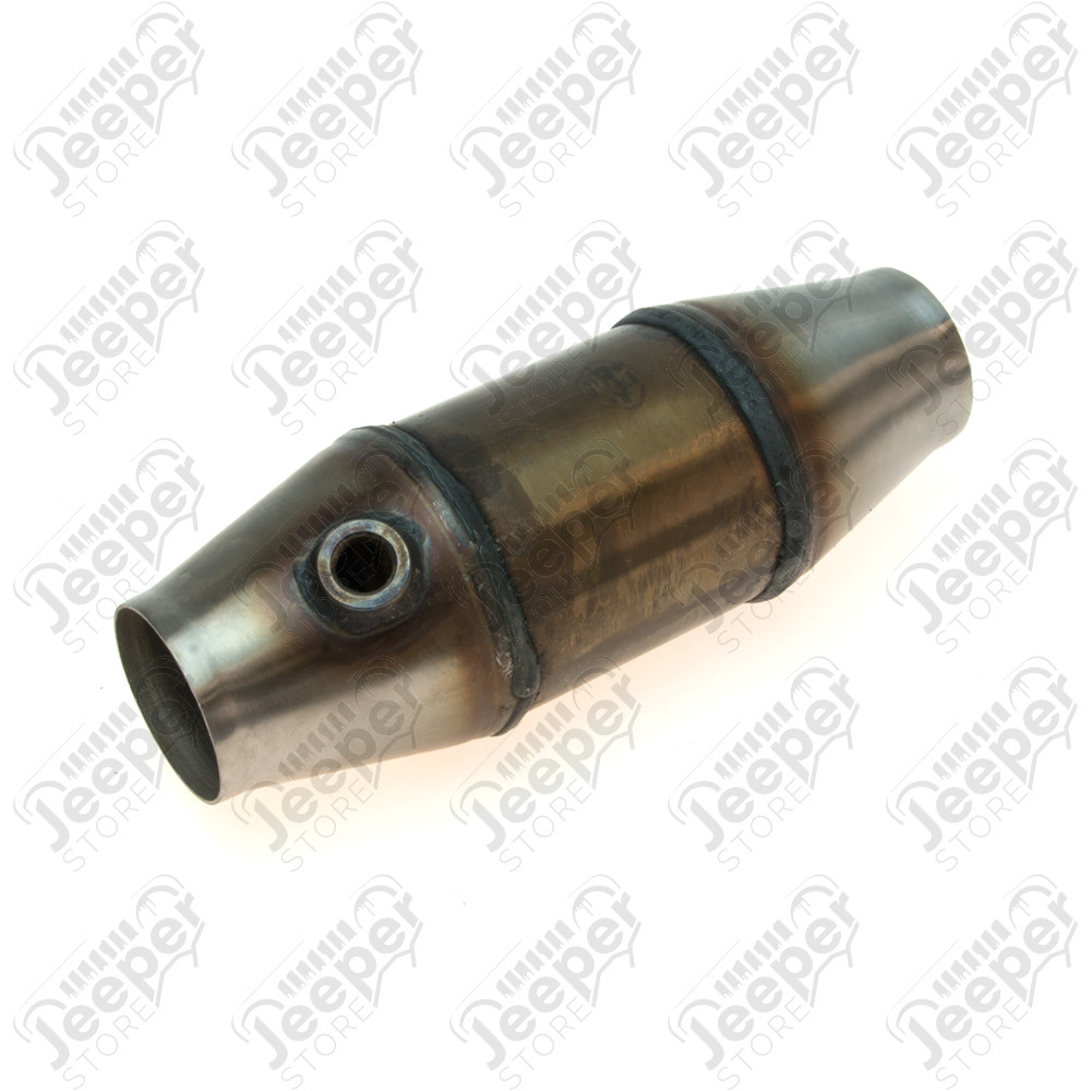 Pot catalytique universel 100 CPSI - Euro 3 (diamètre: 63.5mm / 2.50") avec trou pour la sonde