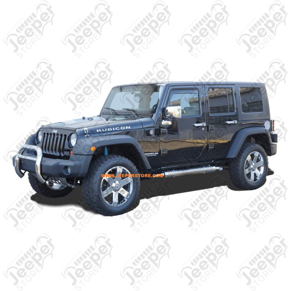 Échappement latéral avec grille de protection en acier / inox (longueur: 120cm) universel 