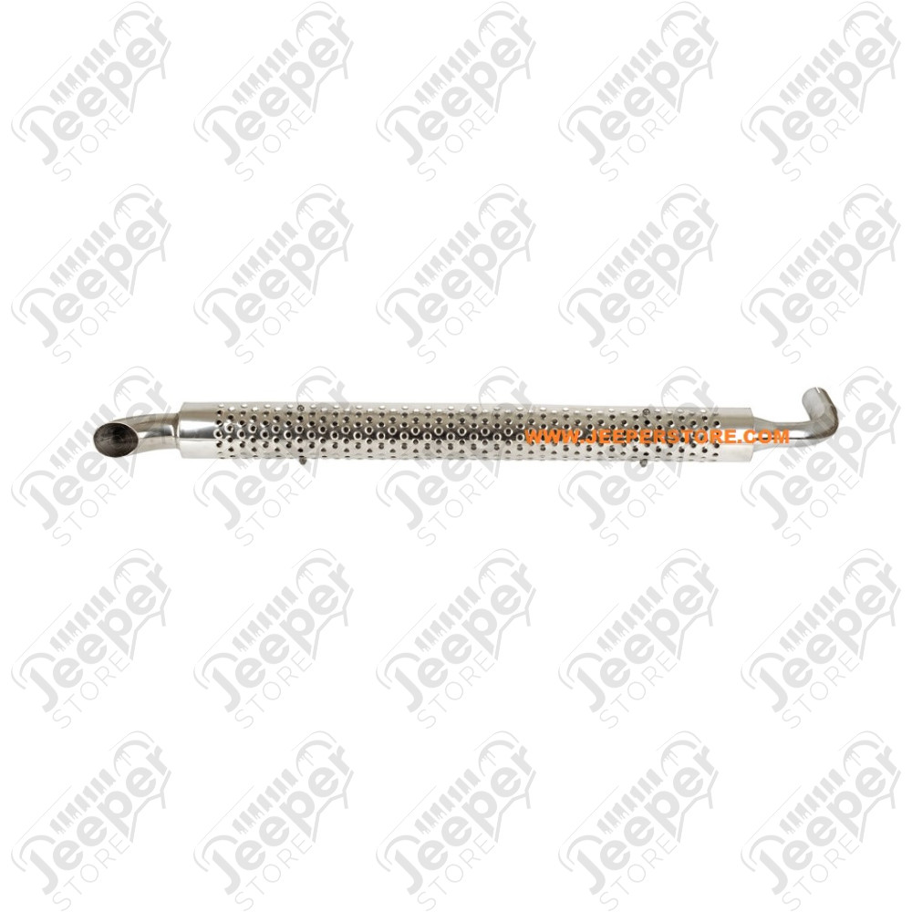 Échappement latéral avec grille de protection en acier / inox (longueur: 120cm) universel 