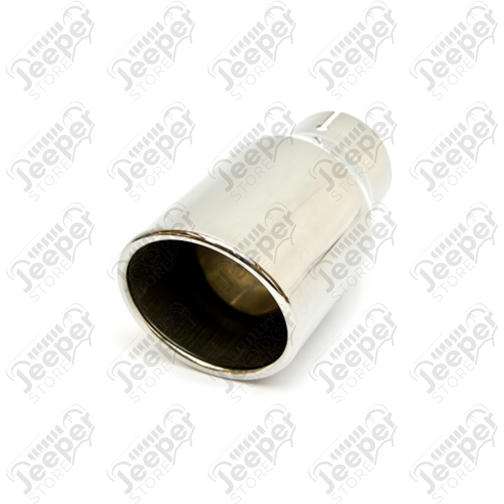 Enjoliveur d'échappement inox universel , diametre: 57mm, longueur: 17cm, diametre extérieur: 80mm