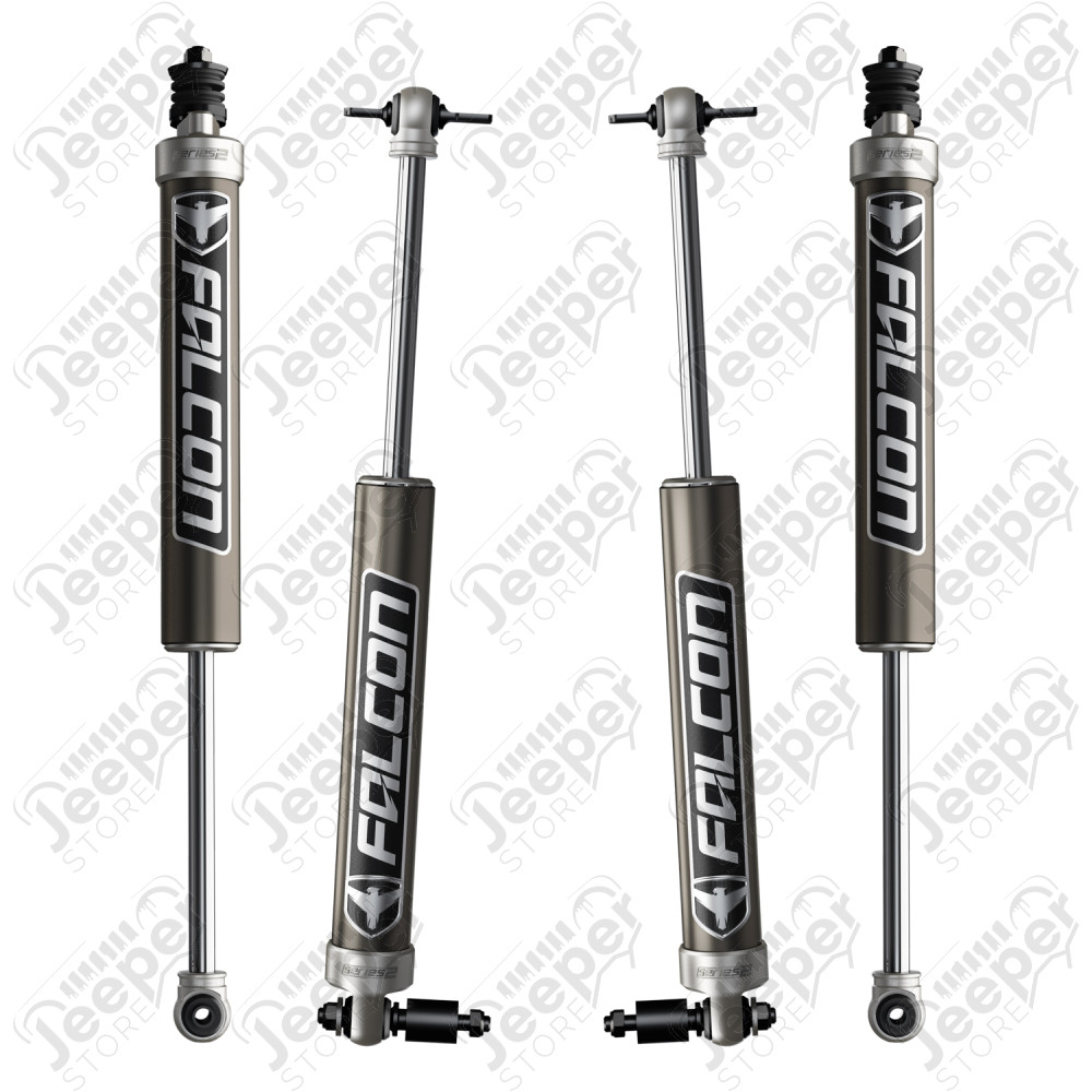 JK 4dr: Falcon Series 2.1 Monotube Shock Kit (3-3.5” Lift) 