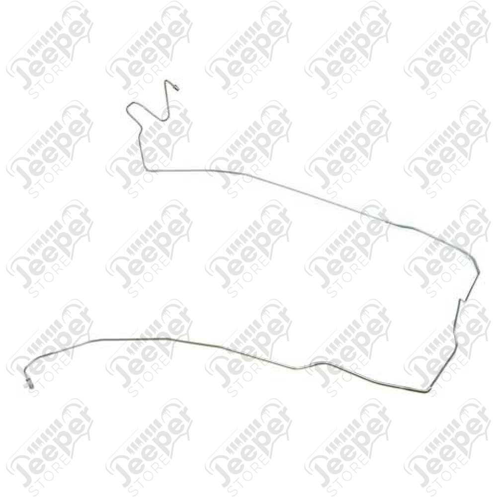 Conduite de frein acier avant droite Jeep Cherokee XJ et Grand Cherokee ZJ, ZG sans ABS (diametre 4.8mm ou 3/16)