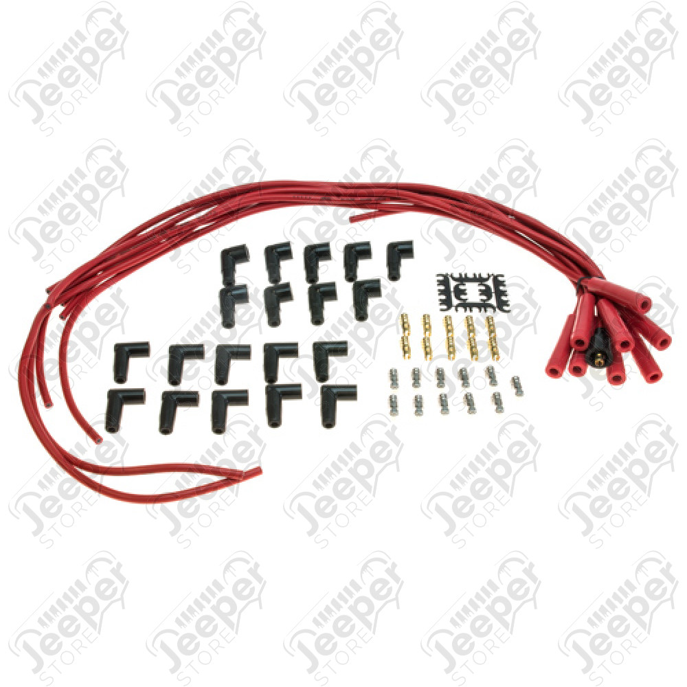 Kit jeu de fils de bougie pour allumeur HEI pour moteurs 6 et 8 cylindres - Jeep CJ, Wrangler YJ - AL4040R / AL4041R