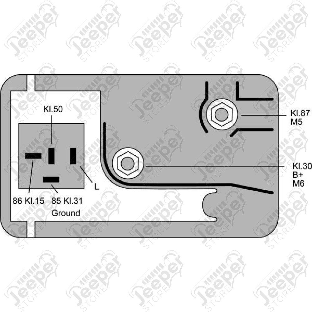 Boitier de préchauffage moteur 2.1L TD (Renault) - Jeep Cherokee XJ - 0419.46B / 7285600 / 0333402006 / GR066 / 4RV 008 188-101 / 0 333 402 006 / 245604 / 661090 / HDC103 / HDC111