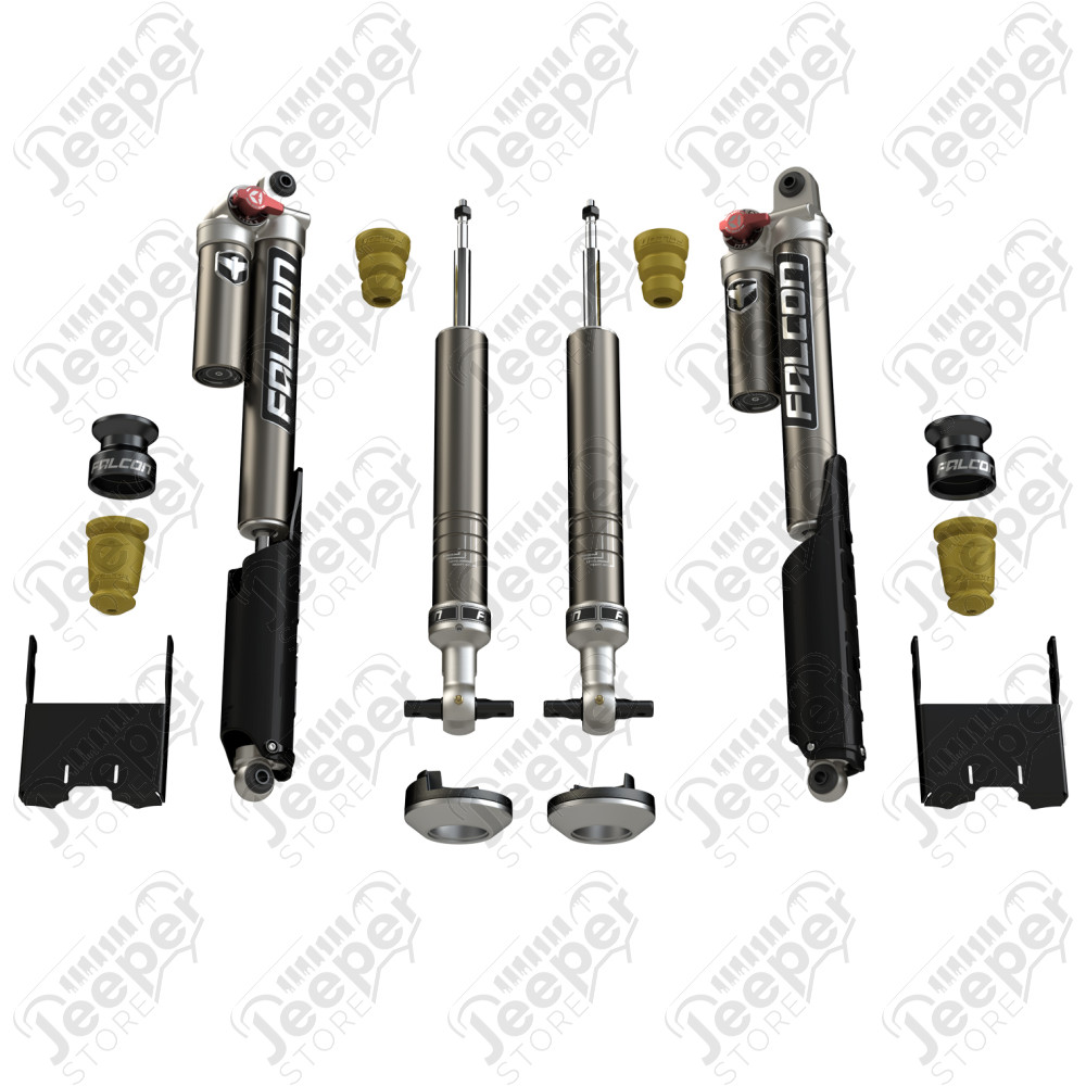 2015+ Ford F-150: Falcon 2.25” Sport Tow/Haul Shock Leveling System