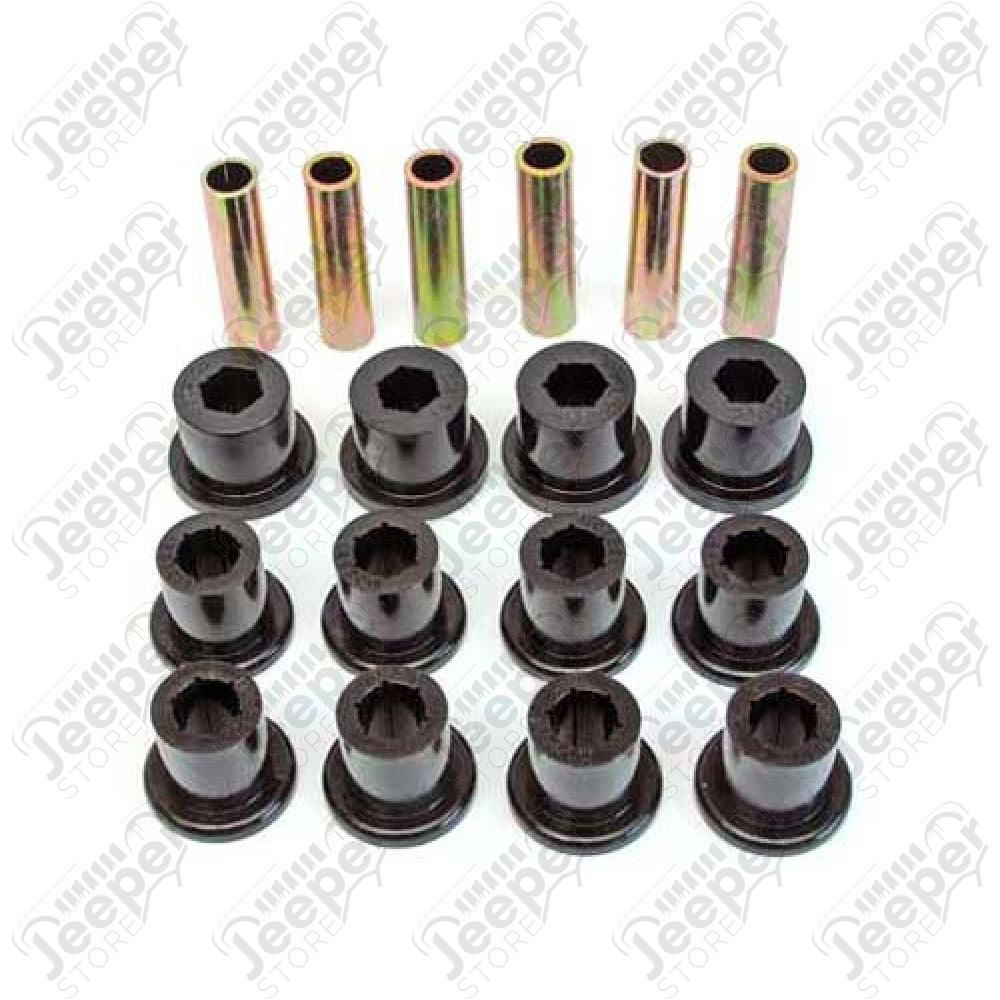 Kit de silentblocs en polyuréthane pour lames avant - Jeep Wrangler YJ - KJ02007BK