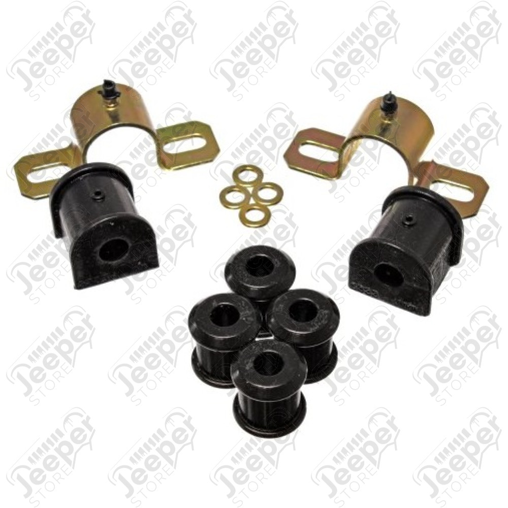 Kit silentblocs (polyuréthane) de barre stabilisatrice arrière et biellettes (diamètre: 16mm) - Jeep Wrangler TJ - KJ05012BK
