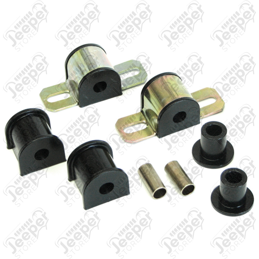 Kit de silentblocs (en polyuréthane) barre stabilisatrice arrière et biellettes - Jeep Cherokee XJ - KJ05013BK