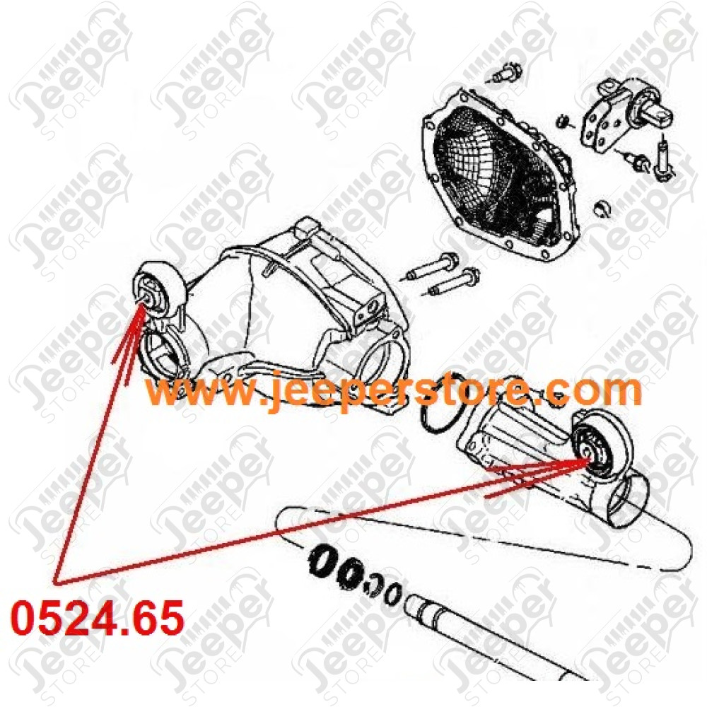 Silentbloc de pont avant - Jeep Grand Cherokee WH / WK - 52089516AB
