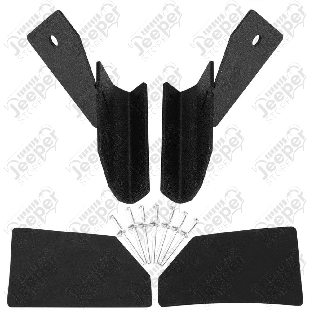 Support noir pour barre de LED Jeep Cherokee XJ