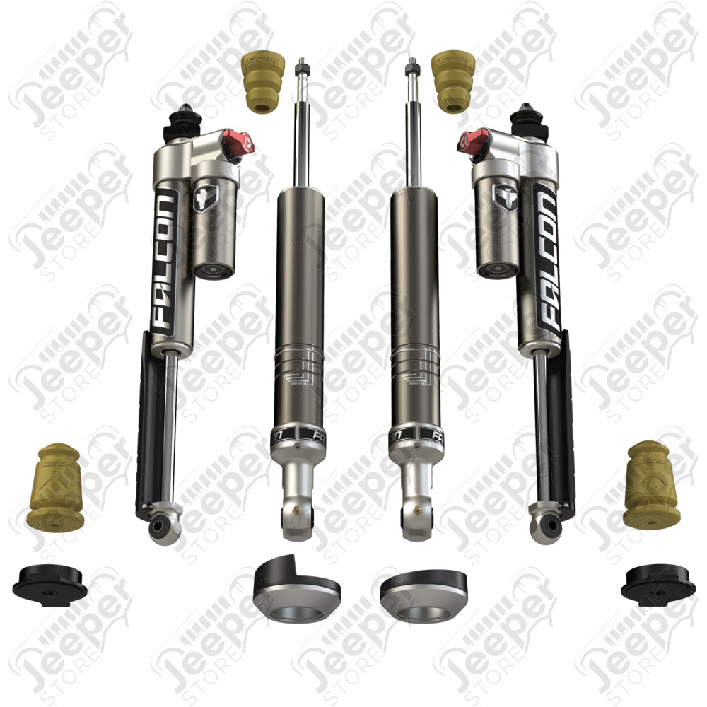 2005+ Toyota Tacoma: Falcon 2.25” Sport Tow/Haul Shock Leveling System 