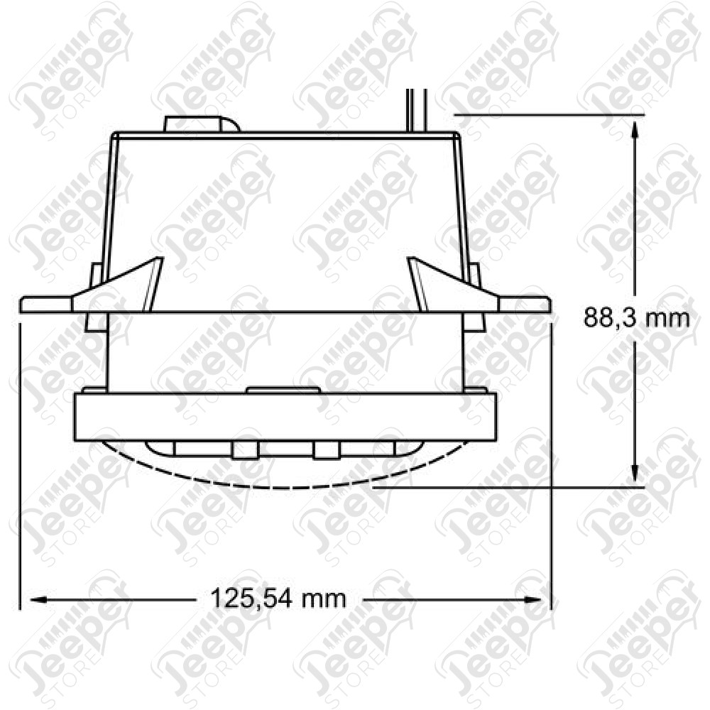 Feu antibrouillard à LED pour Jeep Wrangler JK - JW4046145J2BLSET