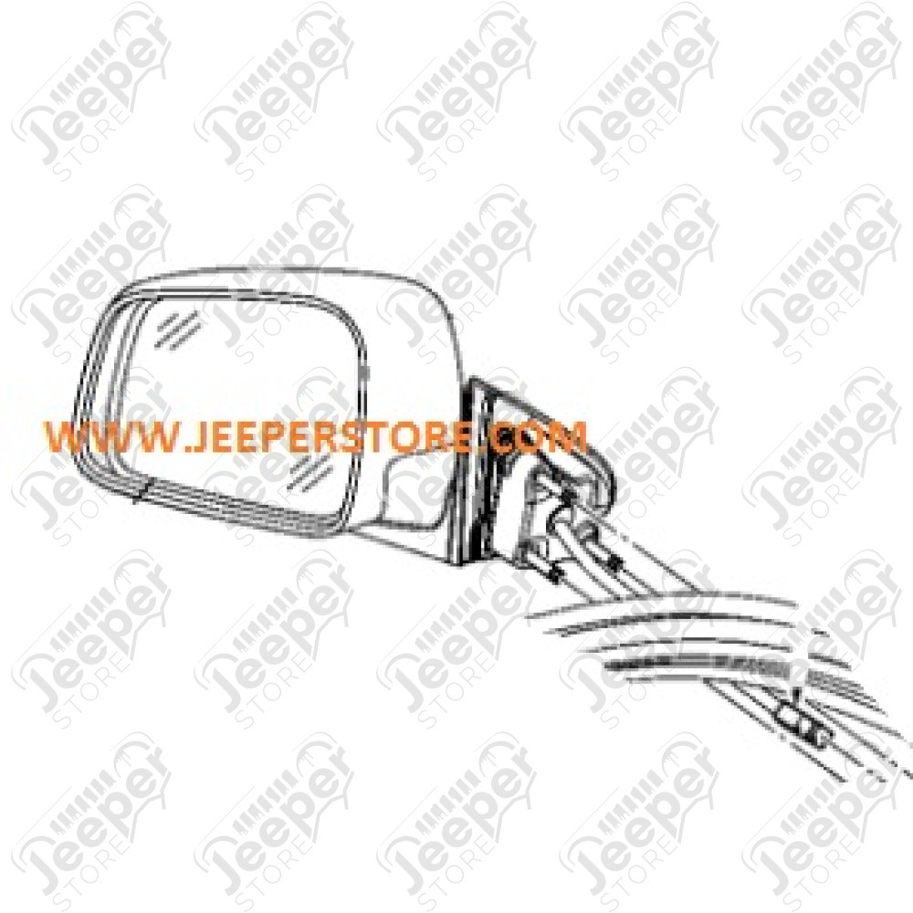 Rétroviseur électrique droit MOPAR (réglage électrique, rabattable, dégivrant, ) Jeep Grand Cherokee WK2, WL