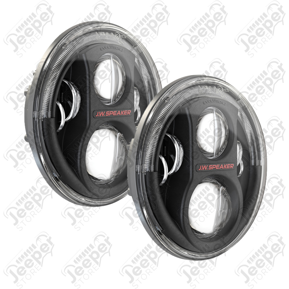 Phare LED 7'' avec homologation JW Speaker pour Jeep Wrangler JL / 0554543