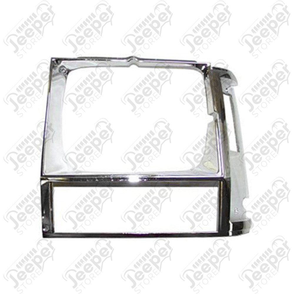 Enjoliveur de phare gauche chromé, Jeep Cherokee XJ