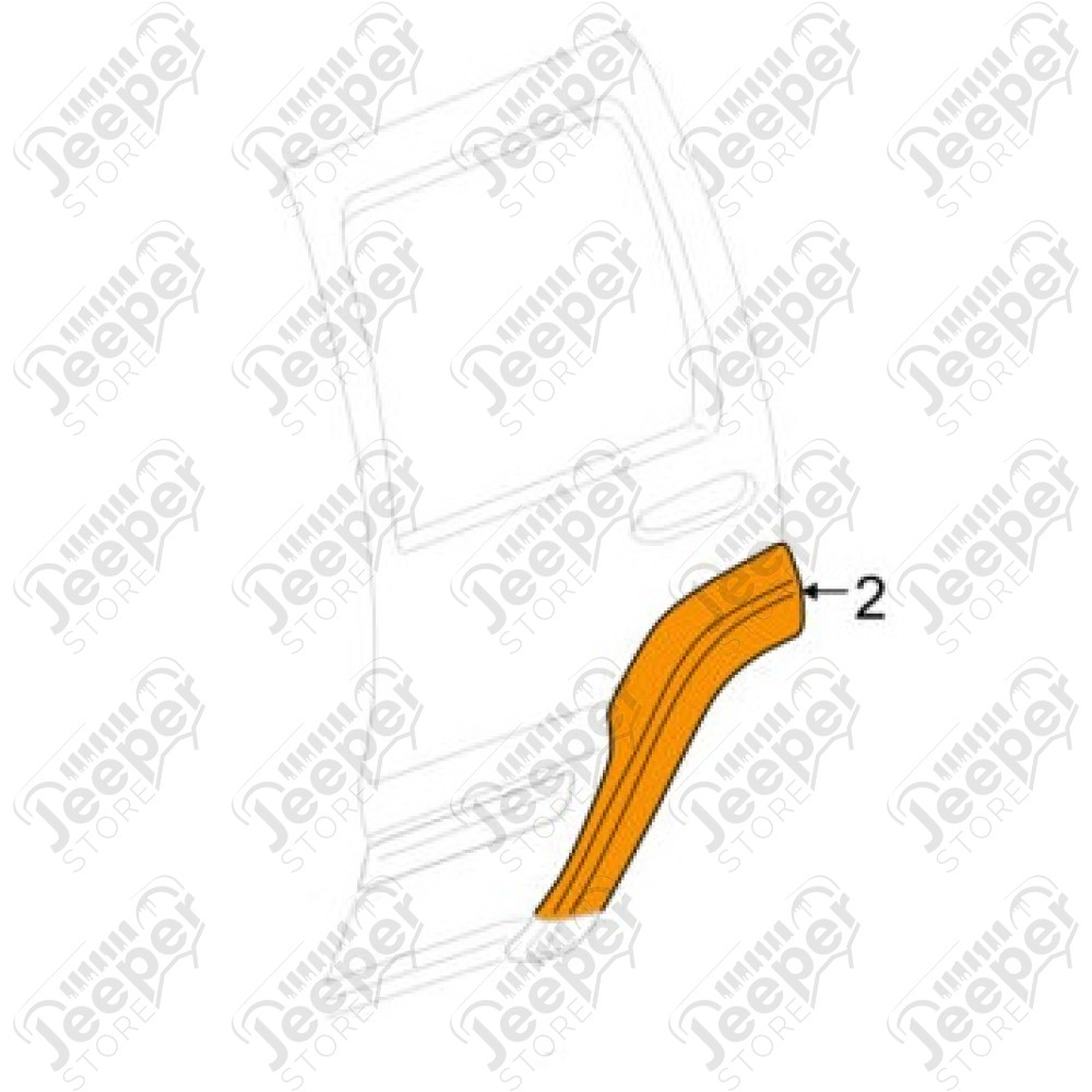 Elargisseur d'aile arrière gauche (partie avant) Jeep Cherokee Liberty KJ