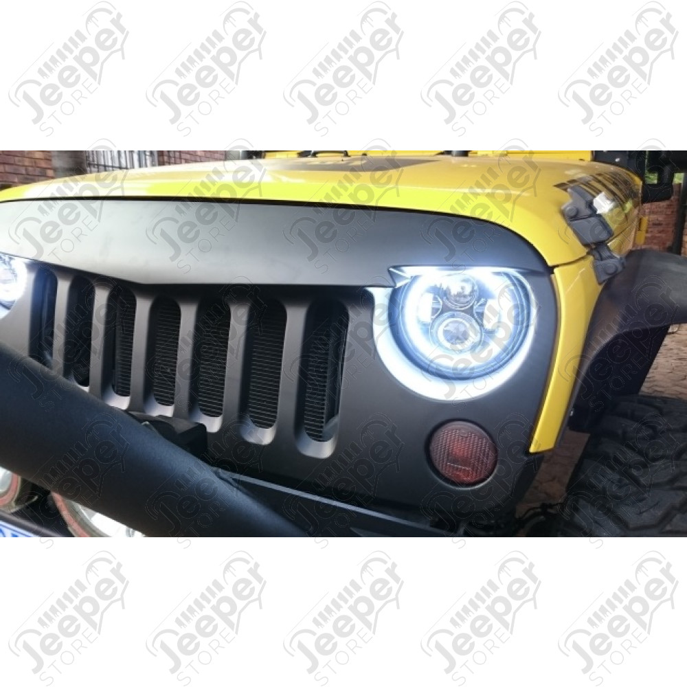 Calandre agressive avec grille (à peindre) - Jeep Wrangler JK - 1514.27 / LCL1105 / EXT-91126B