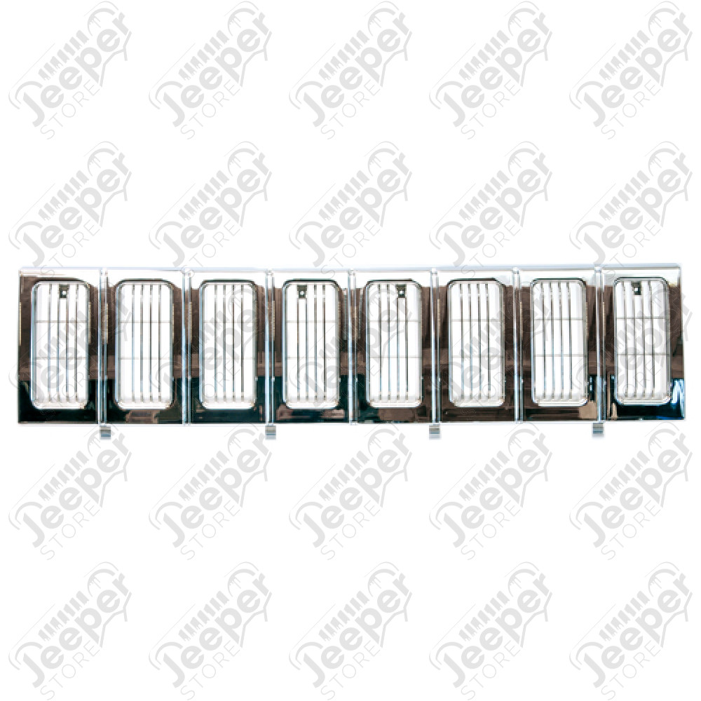 Calandre chromé (8 barres) pour Jeep Grand Cherokee ZJ, ZG 