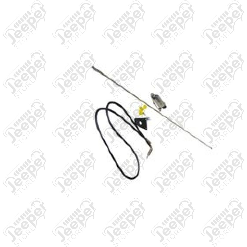 Antenne radio acier inox - Jeep CJ, Wrangler YJ - J8993415 / 8127842K / SH7492