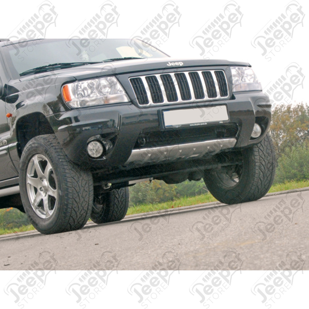 Protection anti-encastrement de pare chocs avant chromée Jeep Grand Cherokee WJ, WG