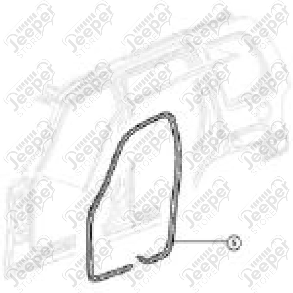 Joint d'étanchéité de porte avant gauche OU avant droit pour Jeep Cherokee Liberty KJ
