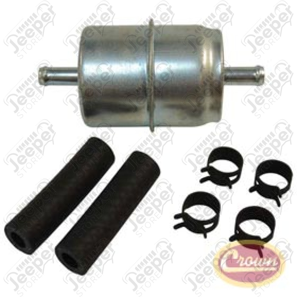 Filtre à essence Jeep (10 cm de long environ - 1 entrée et 1 sortie - Produit universel) - GF61-3M / GF10 / GF94 / GF61 / 17718.01