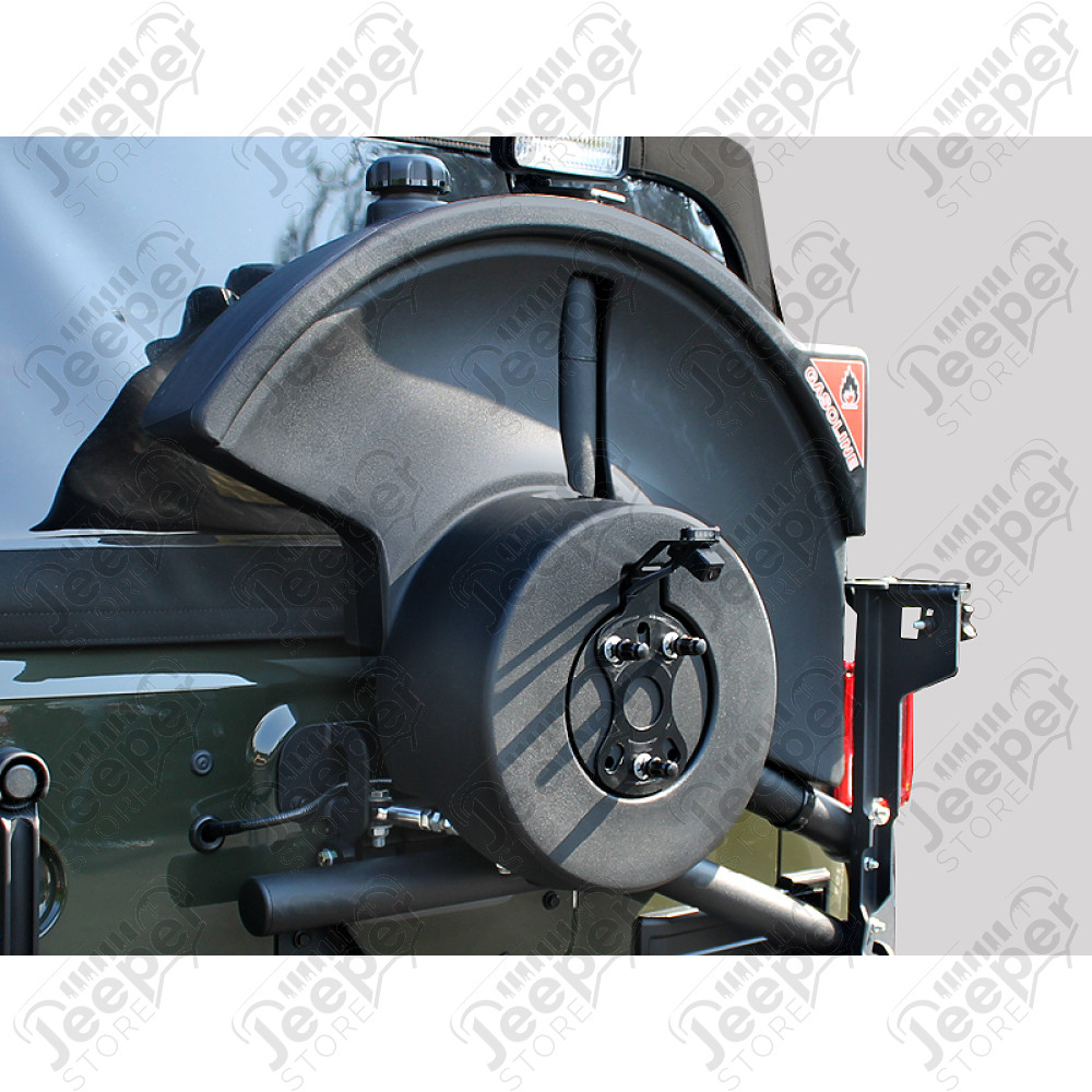 Jerrican de 38L sur porte roue de secours AEV - Jeep Wrangler JK - 10305031AB