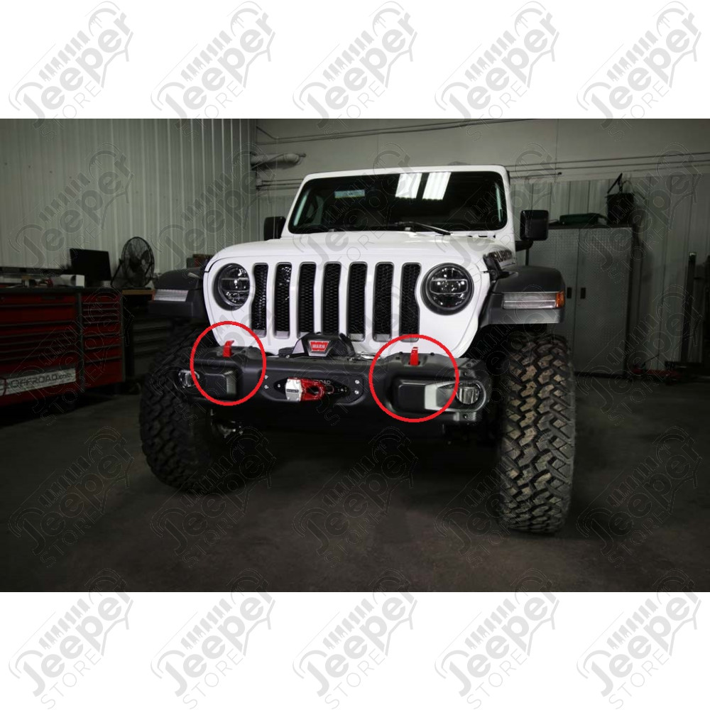 Crochet de remorquage US (couleur rouge) pour Jeep Wrangler JL