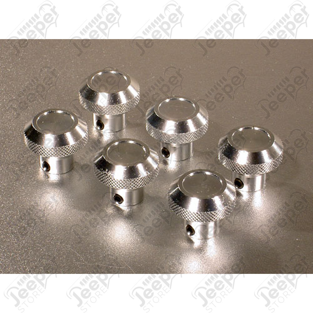 Kit de 6 boutons en aluminium pour tableau de bord pour Jeep CJ