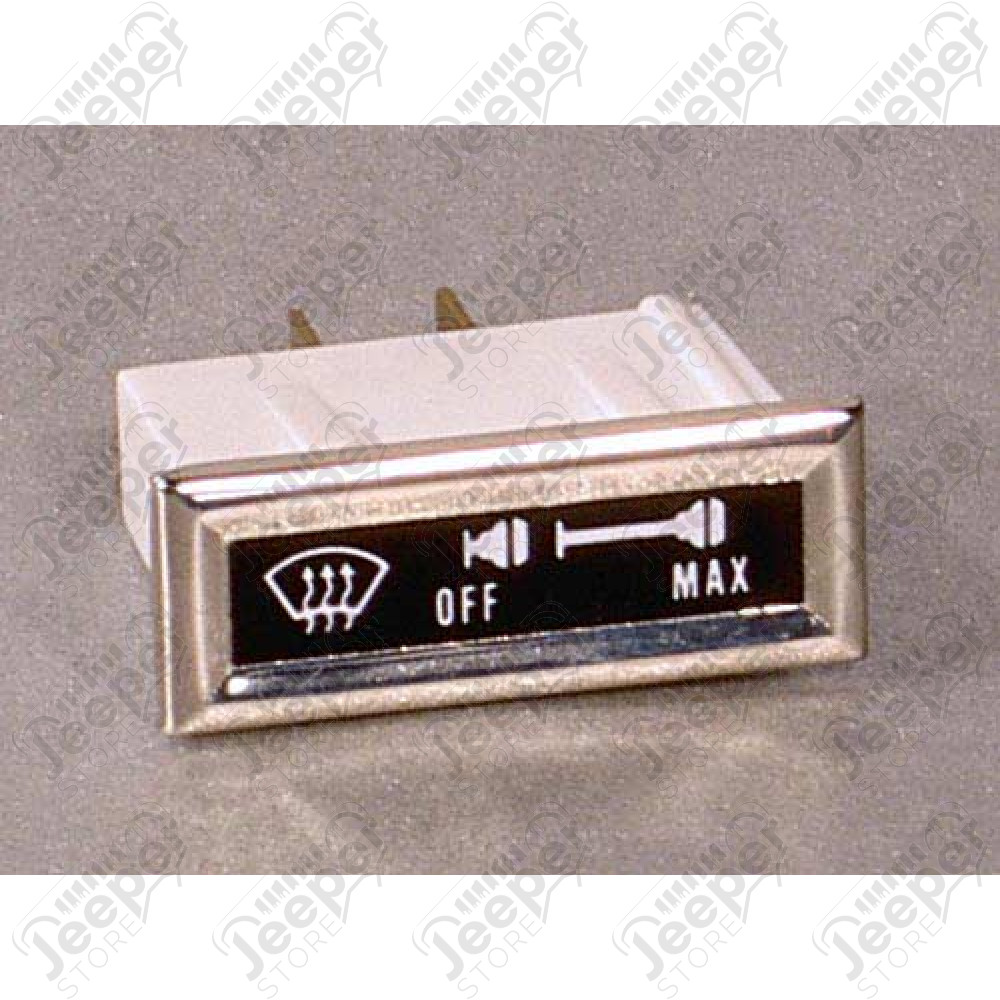 Témoin lumineux de tableau de bord "Defroster / Dégivrage pare brise" pour Jeep CJ5, CJ7, CJ8