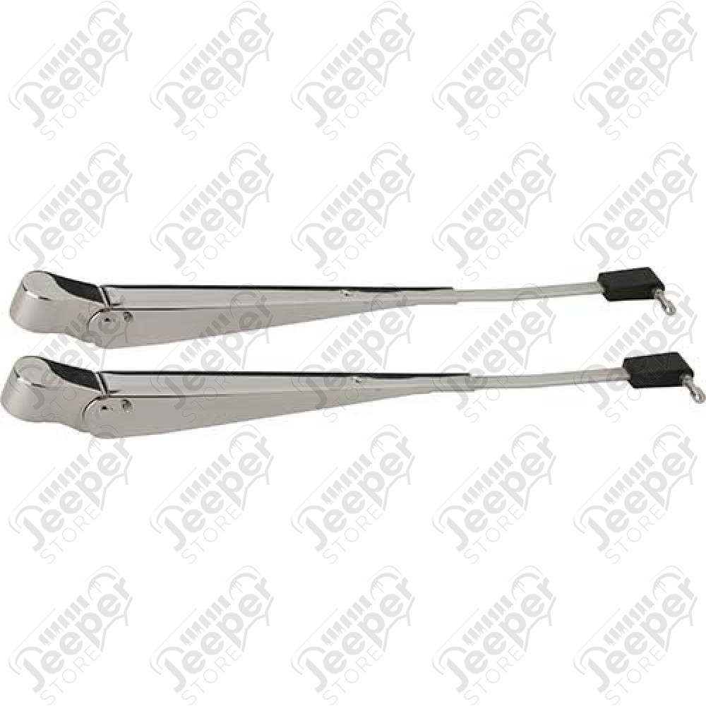 Kit de 2 bras d'essuie glace avant en acier inox pour Jeep Wrangler YJ