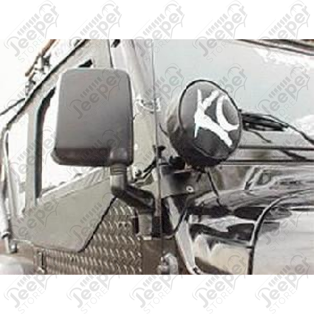 Rétroviseur droit noir Jeep Wrangler TJ (coté passager)