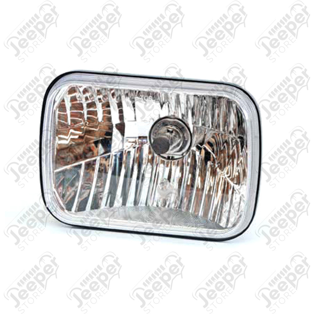 Phare avant verre clair (projecteur) 14x20cm - Jeep Cherokee XJ - NS-2212P / NS-2213E / NS-5546E