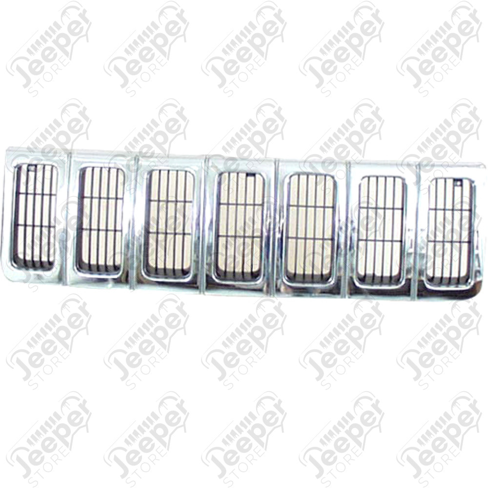 Calandre chromé (7 barres) pour Jeep Grand Cherokee ZJ, ZG 