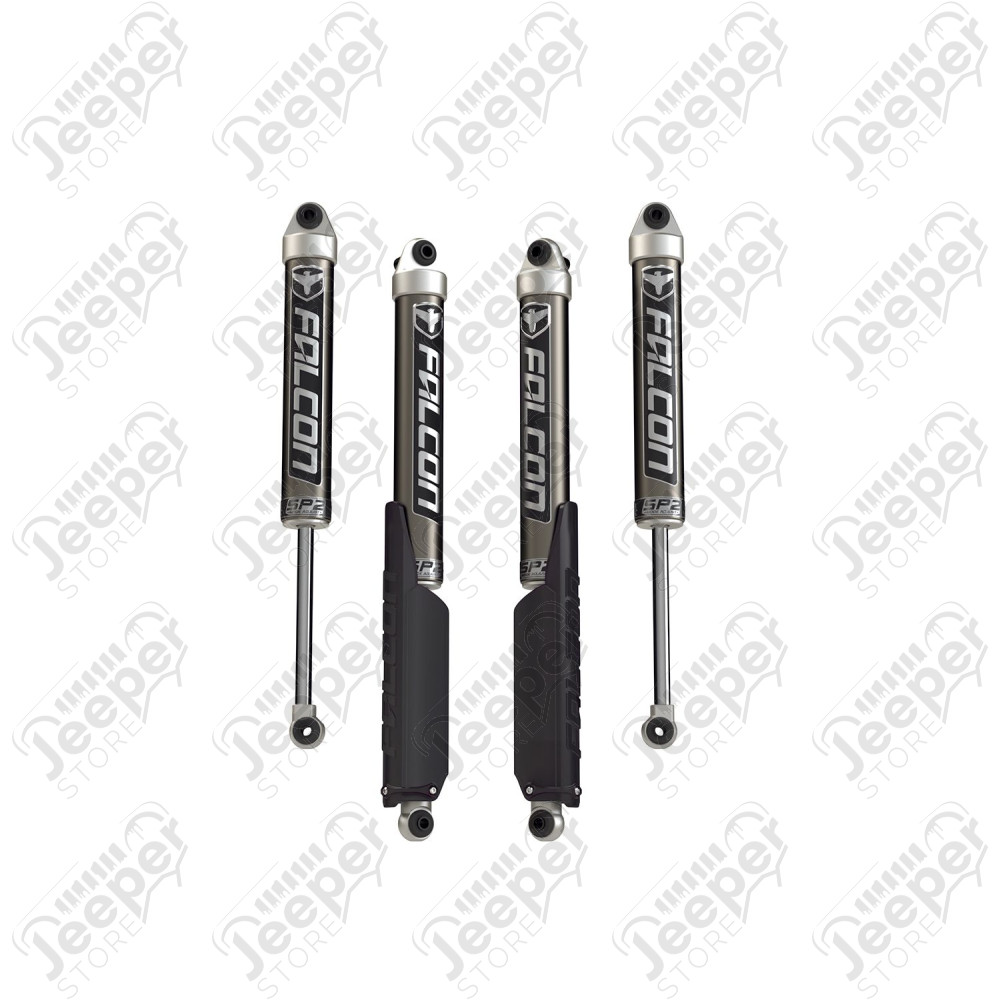 Kit de 4 amortisseurs Teraflex Falcon SP2 2.1 monotube (0 à 1.5" de réhausse) - Jeep Wrangler JL Unlimited (4 portes) - 11-02-21-400-000