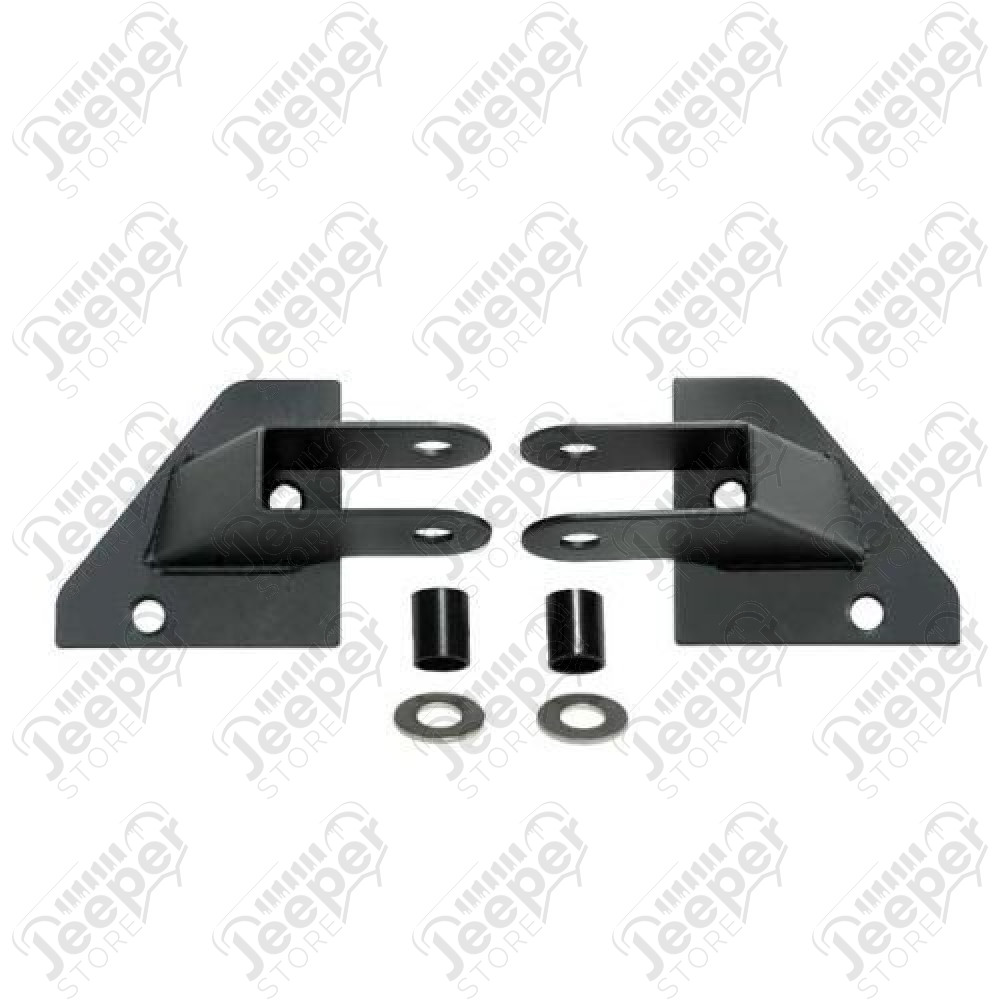 Kit de relocalisation de support de rétroviseur noir Jeep CJ7 et Wrangler YJ 