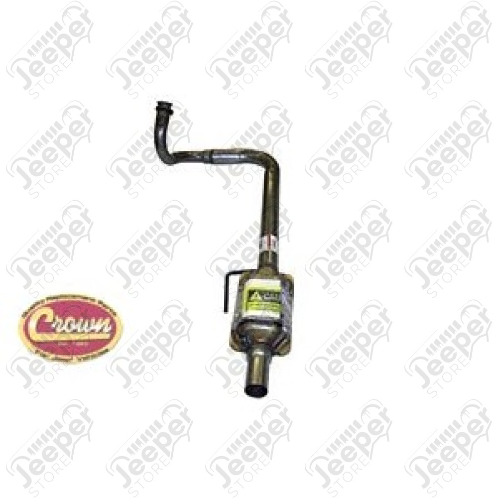 Tube de sortie de collecteur + catalyseur moteur 2.5L essence - Jeep Wrangler TJ - 52018933AC / AP 645405