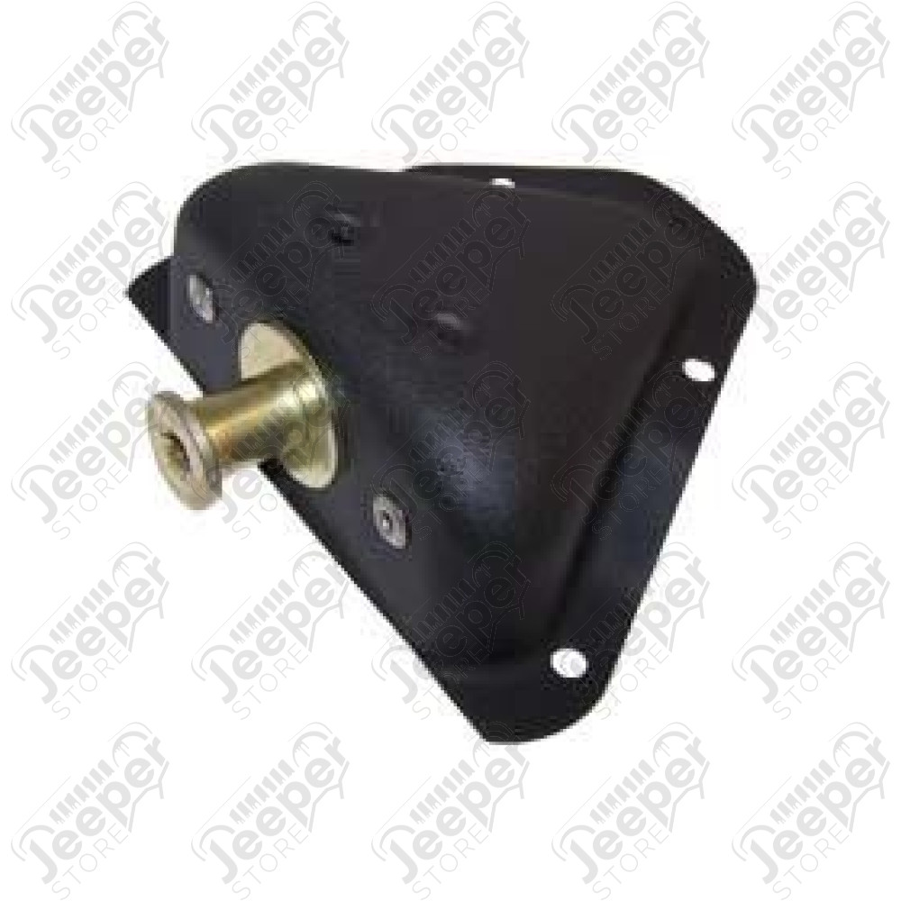 Gache de porte droite (coté caisse), acier noir, Jeep CJ, Wrangler YJ 