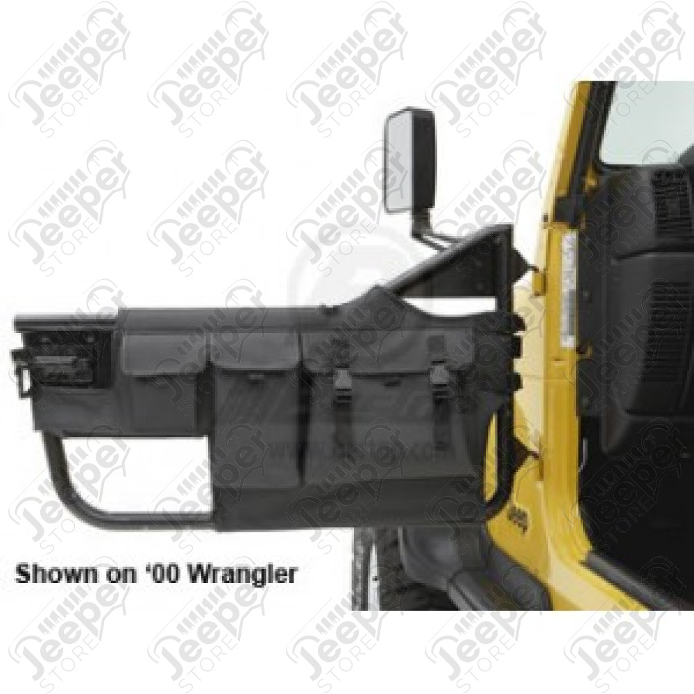 Kit demi portes tubulaire acier, Black Denim, TJ