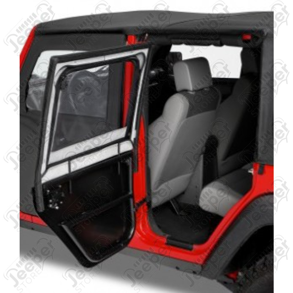 Kit de 2 panneaux extérieur pour demi porte tubulaire Bestop modèle : "HighRock" pour Jeep CJ, Wrangler YJ, Wrangler TJ