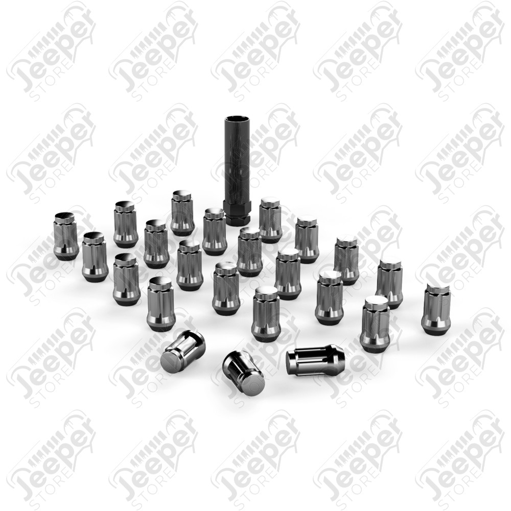 Spline Drive Lug Nut Kit – 1/2”x20 – Chrome – 23 pcs