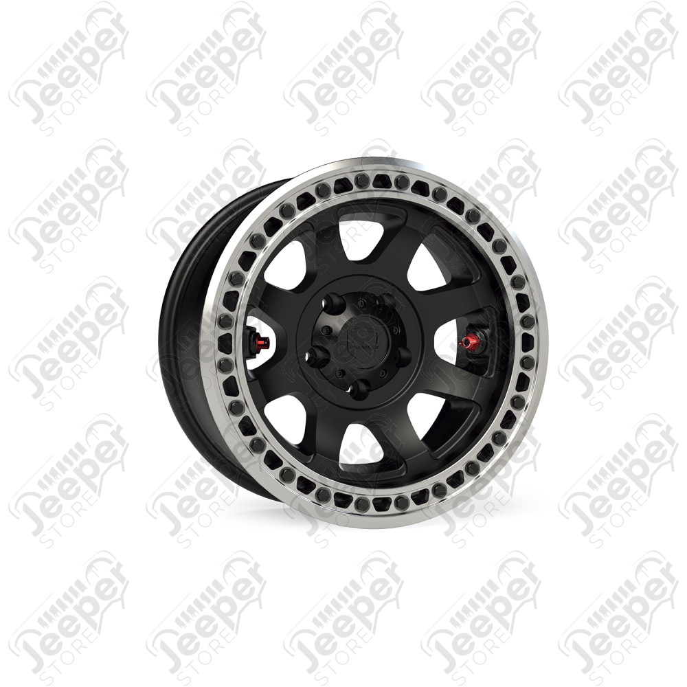 Olympus Beadlock Off-Road Wheel – 5x5” – -12mm – Metallic Black