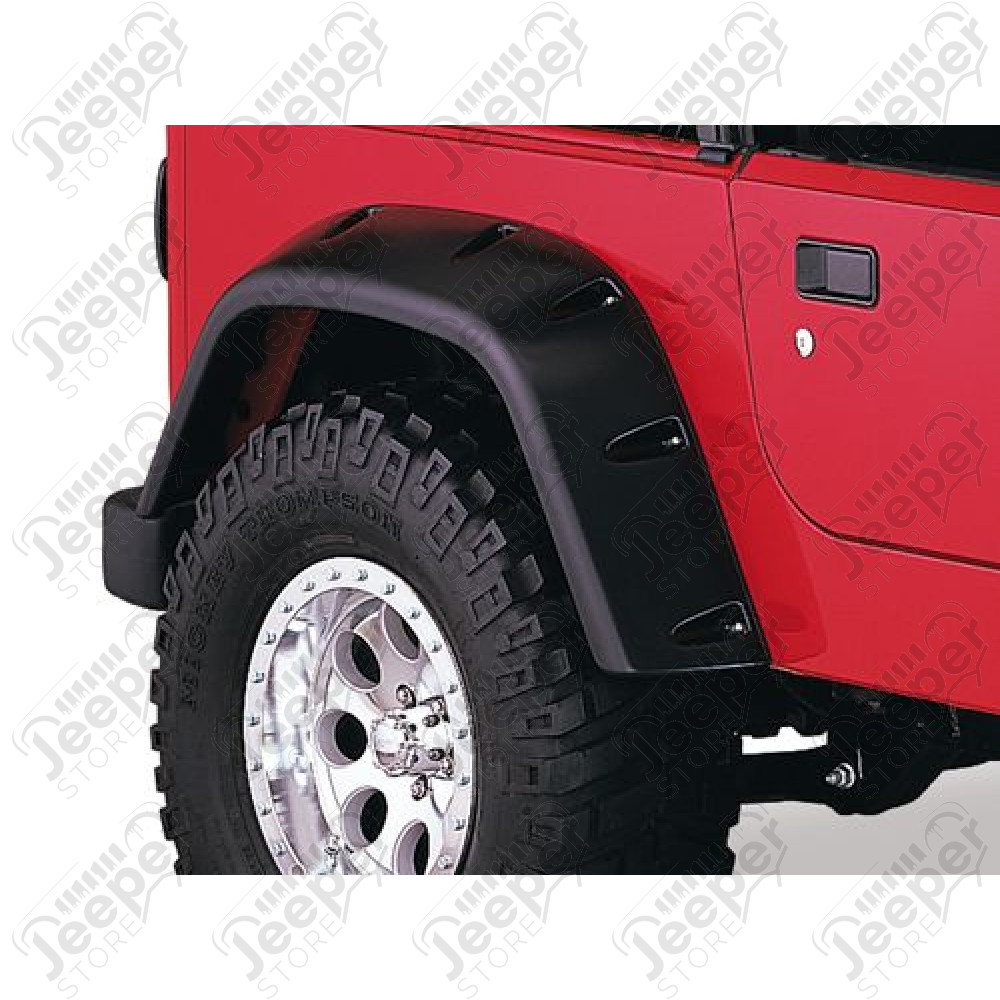 Kit de 4 Elargisseurs d'ailes BUSHWACKER (Pocket Style) Largeur: 12cm Jeep Wrangler TJ
