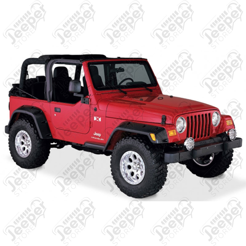 Kit de 4 Elargisseurs d'ailes BUSHWACKER (Pocket Style) Largeur: 12cm Jeep Wrangler TJ