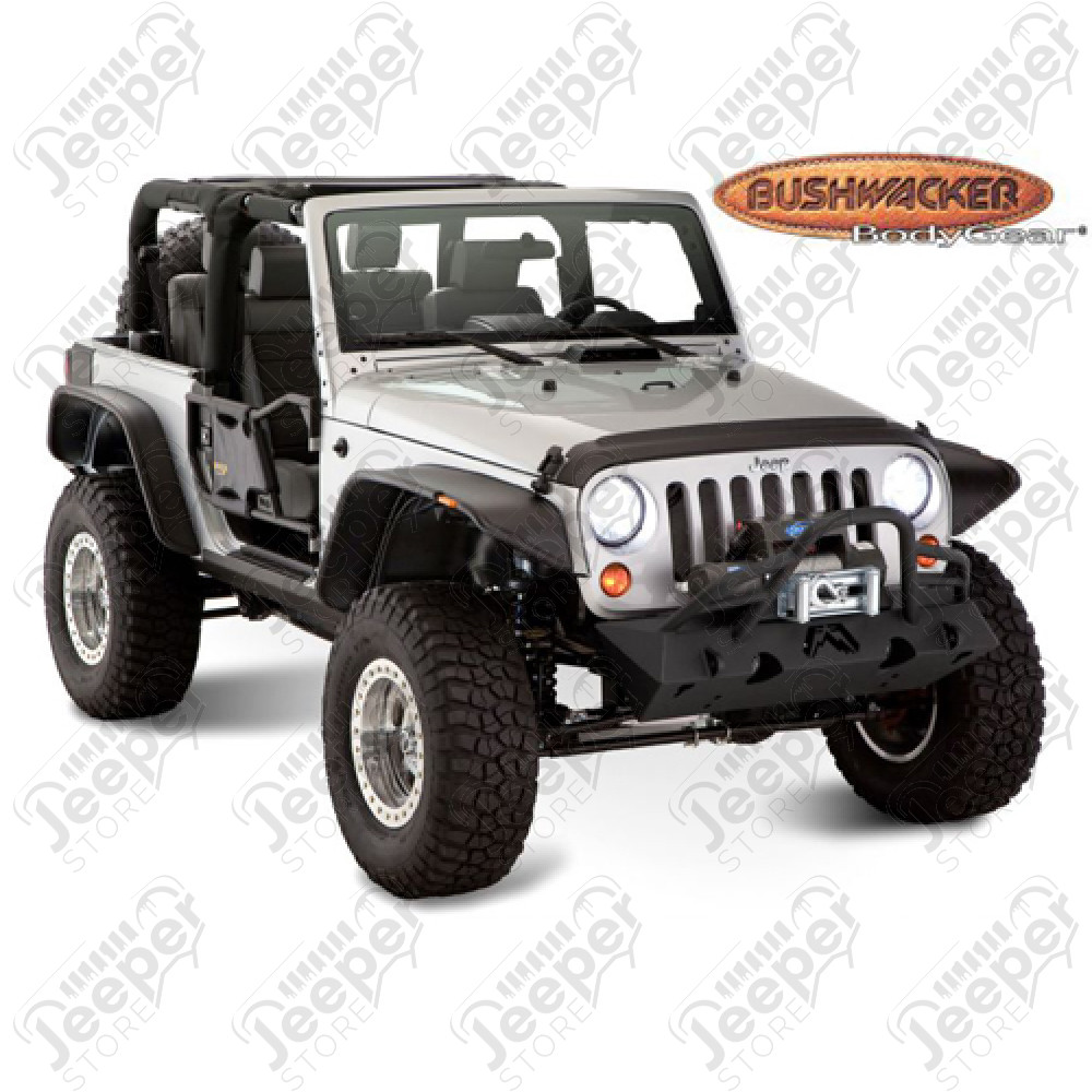 Kit de 4 Elargisseurs d'ailes Bushwacker plate Wrangler JK (2 portes)