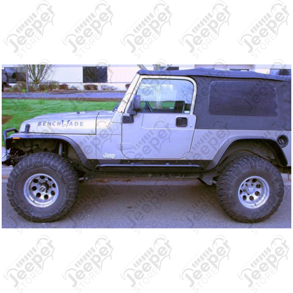 Kit de 4 Elargisseurs d'ailes Plate Bushwacker (largeur: 15.50cm) Jeep Wrangler TJ