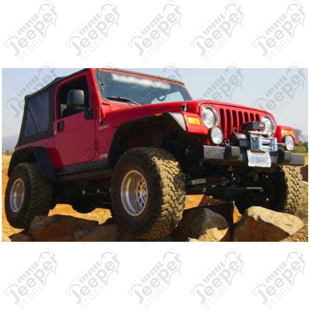 Kit de 4 Elargisseurs d'ailes Plate Bushwacker (largeur: 15.50cm) Jeep Wrangler TJ